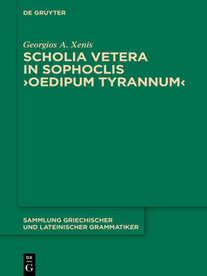 cover image of Scholia vetera in Sophoclis ›Oedipum Tyrannum